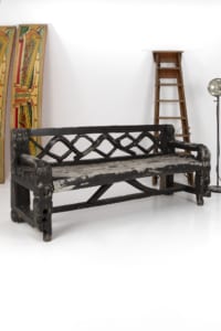 Vintage wooden bench in original condition