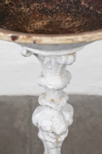 Cast iron early 20th century bird bath