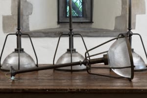 vintage lamps glass domes shades