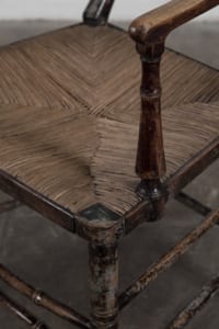rush seat regency chair
