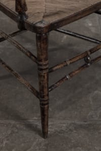 Double stretcher in faux bamboo with ball detailing