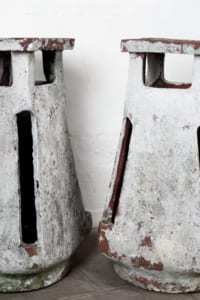Terracotta chimney antique industrial