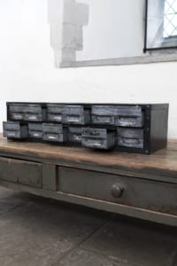 Workshop metal mid century drawers