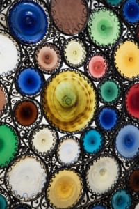 Stained glass fireguard