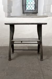 Victorian table cast iron legs