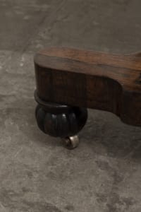 William IV antique Library table with melon feet