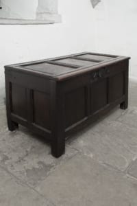 english oak coffer