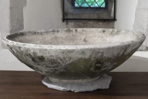 modernist concrete garden planter