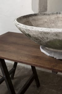 mid century concrete garden planter from the 1960s