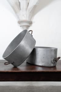 Vintage metal pot
