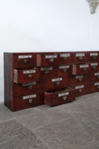 19th century original Apothecary drawers
