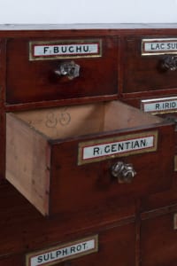 19th century Chemist drawers