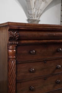 Scottish Mahogany Chest of Drawers 1880 Antique