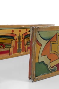Hand painted fairground ride panels