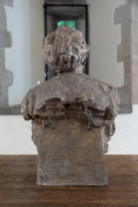 Plaster cast bust from 1915 by gustave van den Meersche
