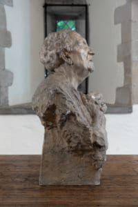 original plaster cast bust of a blind man