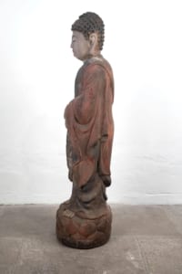 Chinese carved wooden statue
