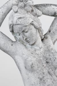 Vintage garden statue classical maiden