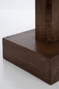 Art deco small oak table