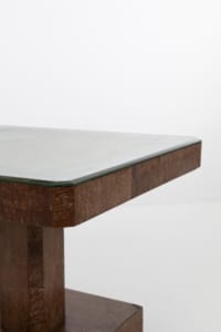 Art Deco table with Mirrored top