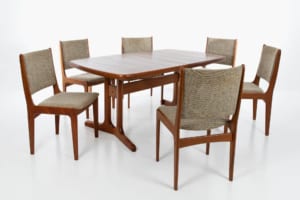 Mid-century Danish table and chairs