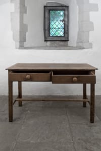 Pine Welsh dairy table from 19th century