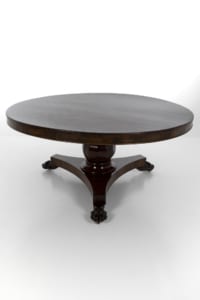 William Iv rosewood circular centre breakfast table