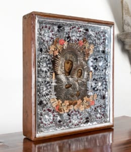 Antique Russian Icon of Mother of God with the Child Jesus