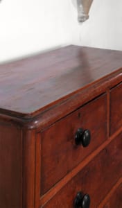 Victorian chest of drawers ebonised handles