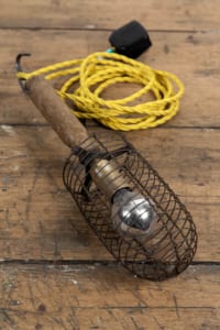 Vintage 1940 cage inspection light