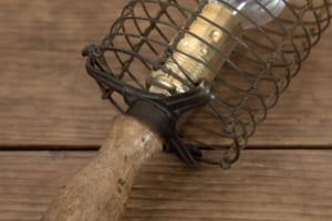 Antique cage inspection lamp