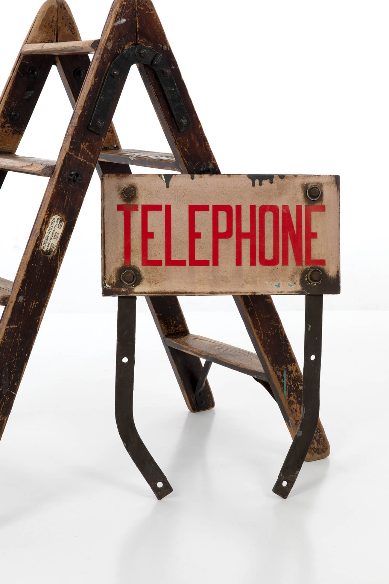 Original enamel telephone sign