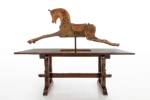 Antique wooden rocking horse
