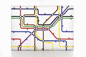 London Underground Tube Map Lightbox wall art