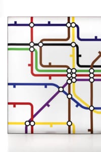 London Underground Tube Map Lightbox contemporary wall art
