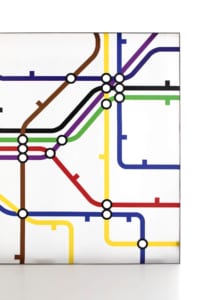 Contemporary wall art London Underground Tube Map