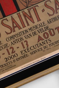 1939 original poster gold imprint Jeu du Saint Sang