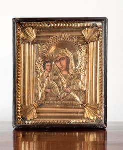 Hand painted Ukrainian Icon Madonna and Child