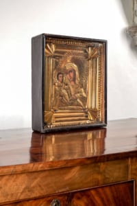 Antique gold Ukrainian Icon