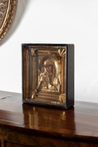 Antique Icon of Madonna and Child