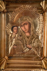 Hand painted antique Ukrainian Icon