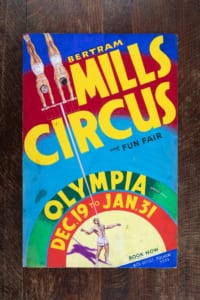 Bertram Mills circus poster W.E Berry