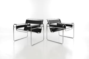 Pair of Wassily B lounge chairs