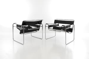 Pair of Wassily B lounge chairs 1989