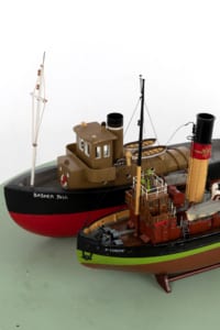 Vintage model sail boats