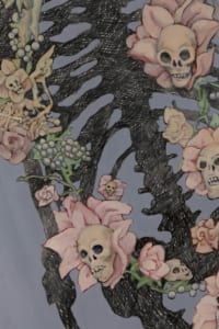 Charlie Pi skeleton artwork signed
