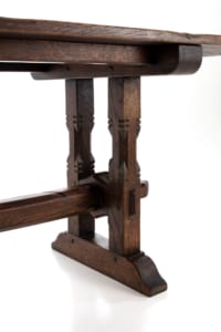 Antique country home oak trestle table
