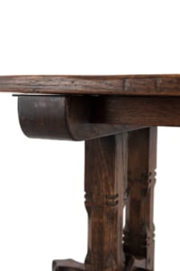 Antique oak trestle table