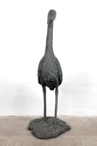 Marion Smith bronze resin Heron Sculpture
