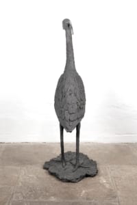 Garden sculpture Heron bird